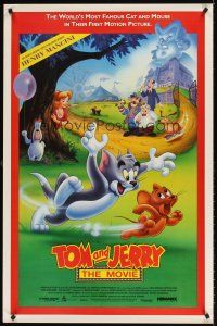 8z740 TOM & JERRY THE MOVIE 1sh '92 famous cartoon cat & mouse in their first motion picture!