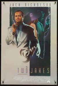 8z757 TWO JAKES int'l 1sh '90 exceptional art of smoking Jack Nicholson by Rodriguez!