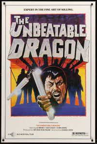 8z758 UNBEATABLE DRAGON 1sh '78 martial arts, Lo Meng is an expert in the fine art of killing!