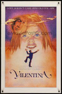 8z764 VALENTINA 1sh '83 Isabel Arce, Anthony Quinn, Paloma Gomez in title role, cool artwork!