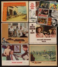 9a011 LOT OF 45 LOBBY CARDS '40s-88s Ten Commandments, Point Blank, Cuckoo's Nest, Papillon & more