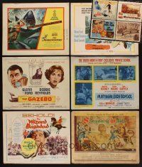 9a014 LOT OF 10 TITLE LOBBY CARDS '50 - '67 Gazebo, Joy House, Sharkfighters & more!