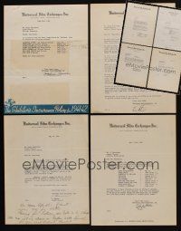 9a020 LOT OF 50 UNIVERSAL LETTERS '40s-50s sent directly from the studio to theater owner!
