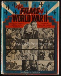 9a211 FILMS OF WORLD WAR II first edition hardcover book '73 pictorial treasury of Hollywood at war!