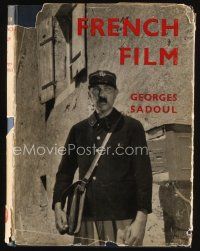 9a214 FRENCH FILM first edition English hardcover book '53 illustrated history of movies in France!