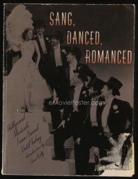 9a253 THEY SANG THEY DANCED THEY ROMANCED first edition softcover book '91 Hollywood musicals!