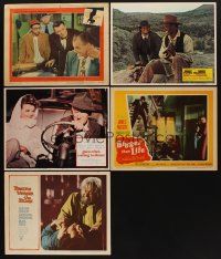 9a010 LOT OF 47 LOBBY CARDS '49 - '80 Man with the Golden Arm, Buck & the Preacher & more!