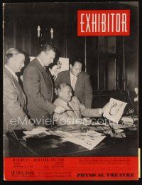 9a075 EXHIBITOR exhibitor magazine September 21, 1949 selling movies with great theater fronts!