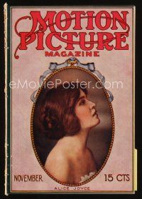 9a115 MOTION PICTURE magazine November 1914 Wallace Beery, Hughie Mack, John Bunny, Alice Joyce