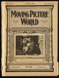 9a062 MOVING PICTURE WORLD exhibitor magazine Jul 25, 1914 great Perils of Pauline, L. Frank Baum!