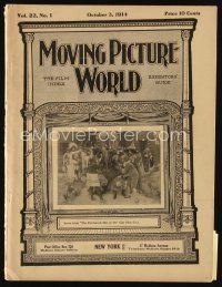 9a065 MOVING PICTURE WORLD exhibitor magazine Oct 3, 1914 best Paramount ad, Patchwork Girl of Oz!