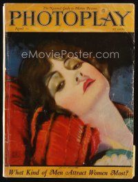 9a089 PHOTOPLAY magazine April 1924 wonderful pastel portrait of Sylvia Breamer by Hal Phyfe!