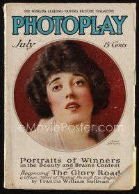 9a081 PHOTOPLAY magazine July 1916 Mabel Normand cover, interior pics & Coca-Cola ad!