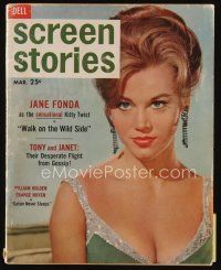 9a154 SCREEN STORIES magazine March 1962 sexy Jane Fonda as the sensational Kitty Twist!