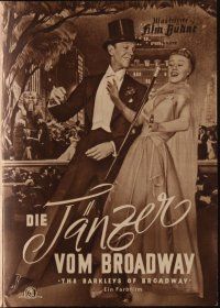9a159 BARKLEYS OF BROADWAY German program '50 different images of Fred Astaire & Ginger Rogers!