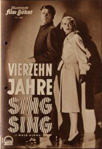 9a175 I WALK ALONE German program '52 different images of Burt Lancaster & sexy Lizabeth Scott!