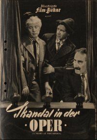 9a183 NIGHT AT THE OPERA German program '50 Groucho Marx, Chico Marx, Harpo Marx, different images