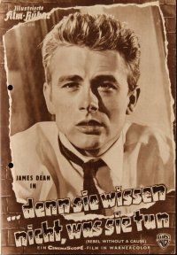 9a188 REBEL WITHOUT A CAUSE German program '56 Nicholas Ray, James Dean, Natalie Wood, different!