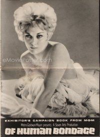 9a374 OF HUMAN BONDAGE pressbook '64 super sexy Kim Novak can't help being what she is!