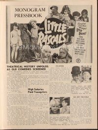 9a376 OUR GANG pressbook R51 Sunshine Sammy, Jackie Cooper, Hal Roach's Little Rascals!