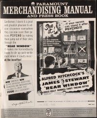 9a383 REAR WINDOW pressbook R62 Alfred Hitchcock, voyeur Jimmy Stewart & pretty Grace Kelly!