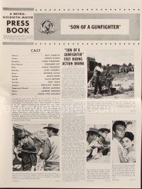 9a402 SON OF A GUNFIGHTER pressbook '66 Tamblyn as Johnny Ketchum, Kieron Moore, cool western art!