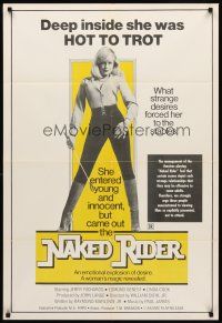 9c024 ALL THE YOUNG WIVES 1sh R77 sexy Linda Cook w/riding crop, The Naked Rider!