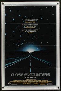 9c132 CLOSE ENCOUNTERS OF THE THIRD KIND 1sh '77 Steven Spielberg sci-fi classic!