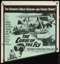 9c151 CURSE OF THE FLY/DEVILS OF DARKNESS 1sh '65 great scream-and-fright double-bill!