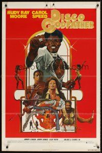 9c183 DISCO GODFATHER 1sh '79 great artwork of Rudy Ray Moore by Dante!