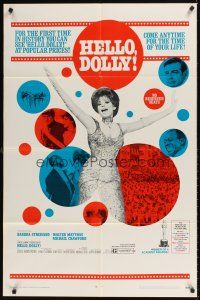 9c347 HELLO DOLLY awards 1sh '70 Barbra Streisand & Matthau for the first time at popular prices!