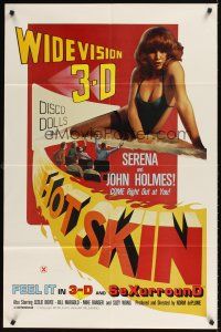 9c368 HOT SKIN 1sh '78 Disco Dolls, Serena & John Holmes in widevision 3-D!