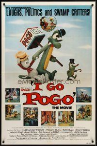 9c377 I GO POGO 1sh '80 cool claymation from the Pogo comic strip, politics & swamp critters!