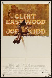 9c418 JOE KIDD 1sh '72 John Sturges, if you're looking for trouble, he's Clint Eastwood!