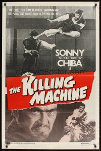 9c432 KILLING MACHINE 1sh '75 Sonny Chiba in martial arts action!