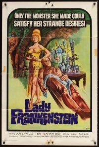 9c442 LADY FRANKENSTEIN 1sh '72 La figlia di Frankenstein, sexy Italian horror!