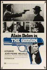 9c463 LE SAMOURAI 1sh '72 Jean-Pierre Melville film noir classic, Alain Delon is The Godson!