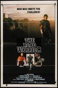 9c502 MAD MAX 2: THE ROAD WARRIOR int'l 1sh '82 Mel Gibson returns as Mad Max, cool image!