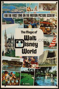 9c505 MAGIC OF WALT DISNEY WORLD 1sh '72 great theme park scenes for the first time on screen!