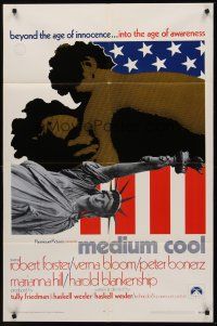 9c528 MEDIUM COOL int'l 1sh '69 Haskell Wexler's X-rated 1960s counter-culture classic!