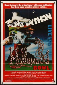 9c542 MONTY PYTHON LIVE AT THE HOLLYWOOD BOWL 1sh '82 great wacky meat grinder image!