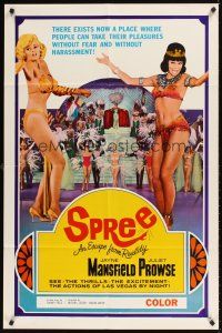 9c781 SPREE style C 1sh '67 sexy dancers Jayne Mansfield & Juliet Prowse in Las Vegas!