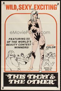 9c870 THIS, THAT & THE OTHER 1sh '70s featuring 69 of the world's beauty contest winners!