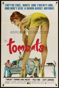 9c893 TOMCATS 1sh '77 classic super sexy artwork, they don't give a damn about anyone!