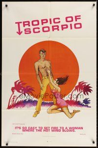 9c910 TROPIC OF SCORPIO 1sh '68 it's so easy to set fire to a woman where the hot wind blows!