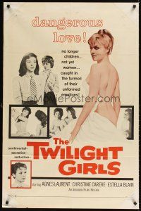9c920 TWILIGHT GIRLS 1sh '59 sexy Agnes Laurent is no longer a child but not yet a woman!