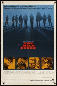 9c975 WILD BUNCH 1sh '69 Sam Peckinpah cowboy classic, William Holden, Ernest Borgnine