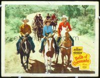 9d231 BELLS OF CORONADO LC #5 '50 Roy Rogers & Dale Evans ride in front of horse carriage!