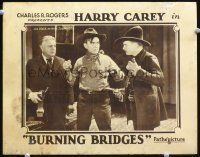 9d278 BURNING BRIDGES LC '28 Harry Carey is arrested by sheriff William Bailey as Kirby watches!