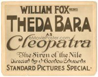 9d033 CLEOPATRA TC '17 William Fox presents Theda Bara as The Siren of the Nile!